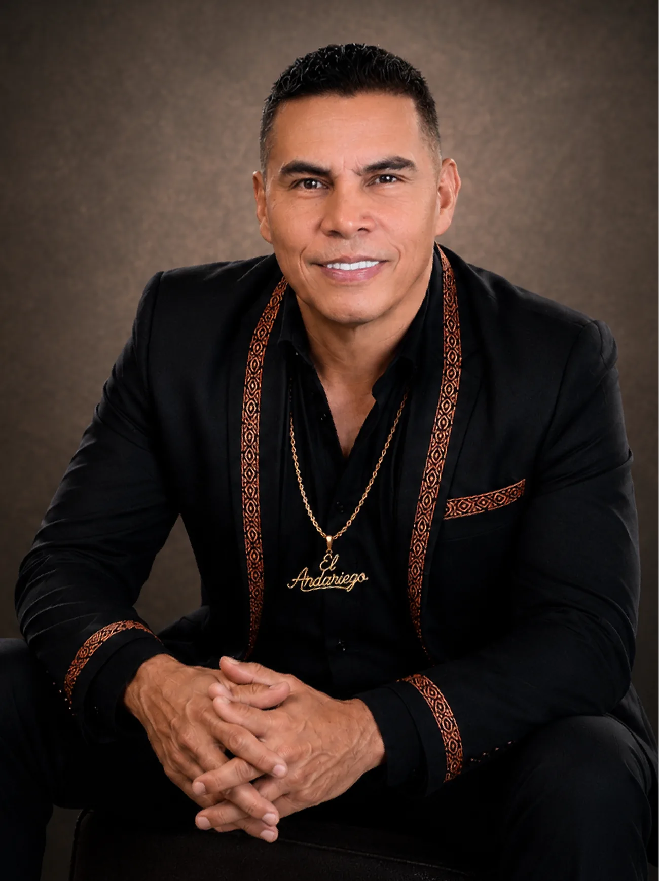 Juan Carlos Hurtado, El Andariego, retrato de estudio